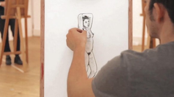 デッサンで描かれた裸婦像が華麗に踊る！ みんなの力で完成させた映像作品『Life Drawing at The Book Club』