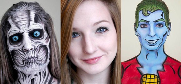 グロテスクだけどポップ どこかアニメちっくなテイストに親近感 自身の顔に特殊メイクを施す美人メイクアップアーティストを発見ッ Pouch ポーチ