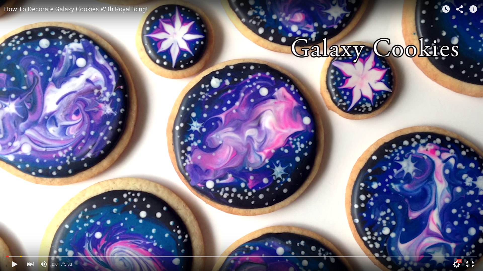 快感 クッキーの中にだんだん 宇宙 が現れる 宇宙柄アイシングクッキーの作り方動画 の工程にうっとり Pouch ポーチ