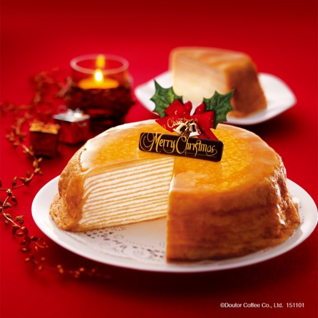 【スイーツ速報】あのドトールのミルクレープをホールサイズで！ 今年のクリスマスケーキは限定商品「クリスマスミルクレープ」で決まりッ