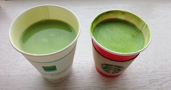 王者vs庶民派 スタバ Vs ファミマの抹茶ラテを飲み比べてみた結果 値段以上に大きな違いがあったよ Pouch ポーチ
