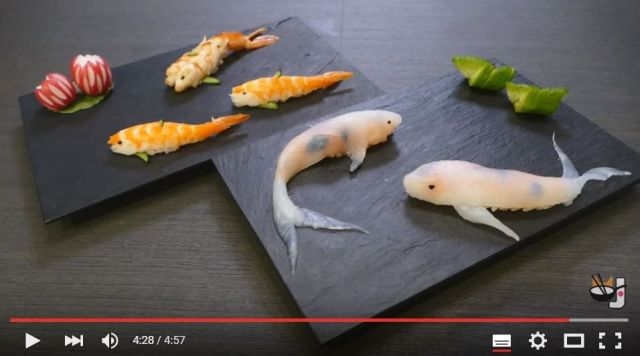 ネット界で話題の「錦鯉のお寿司」を自宅で作れちゃうレシピ動画 / お正月のおもてなし料理にもいいんじゃないかな？