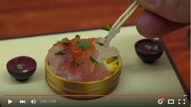 【食べられるミニチュア】超ミニサイズのちらし寿司がとっても美味しそう〜！ 繊細な作業と仕上がりの美しさに感動の嵐♪