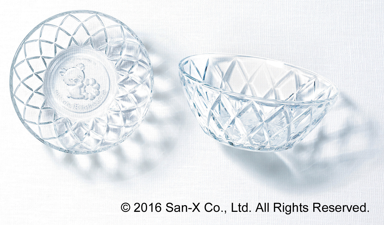 きゃわわ＆おしゃれ！ ミスド × リラックマ「ペアガラスボウル」涼しげ