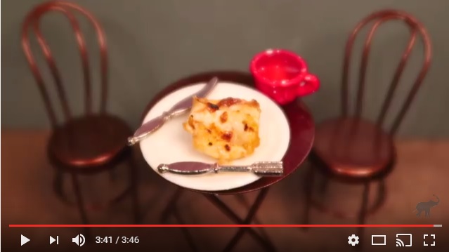 超ミニチュアキッチンで本物のミニラザニアを作る動画がステキ / まるで“アリエッティ”の世界
