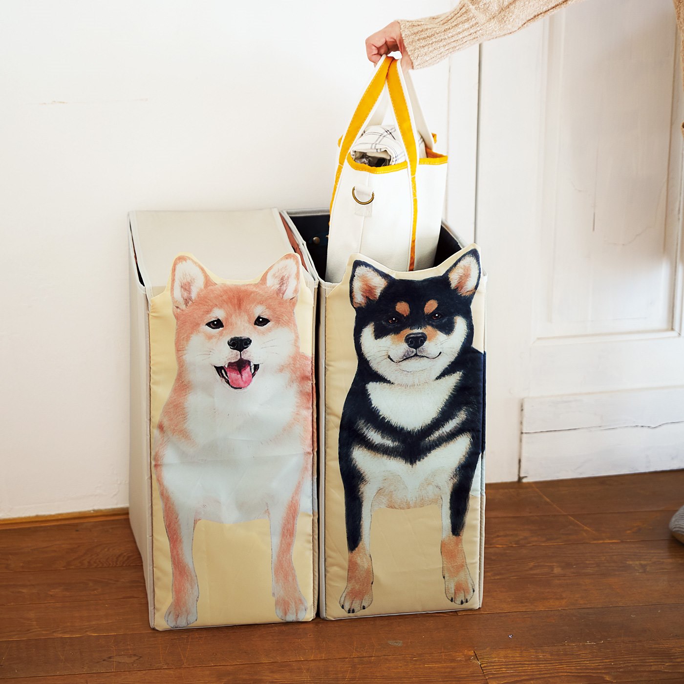 ご主人さまの帰りを待ってるワン♪ 「柴犬収納ボックス」なら柴犬の