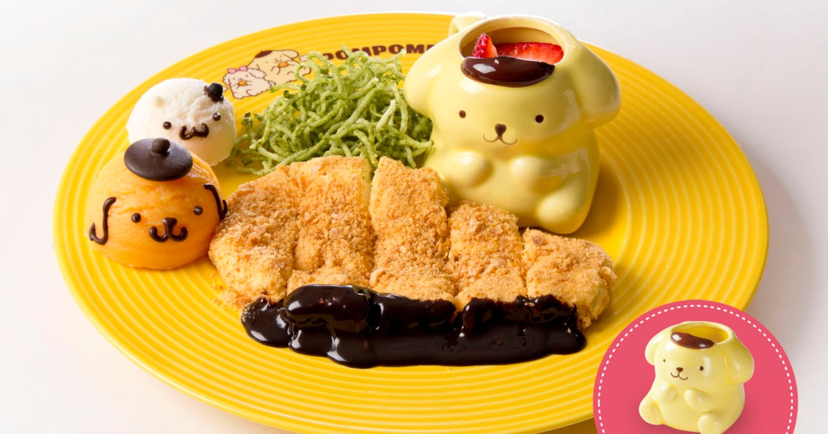 宮殿みたいなポムポムプリンカフェが名古屋にオープン♪ 限定スイーツ 
