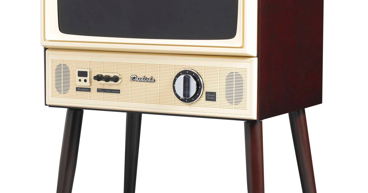70年代のブラウン管風デザインの液晶テレビが発売されるよ 