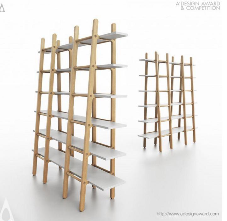 思いつかなかった】本棚に「ハシゴ」をくっつけたら…すっごい機能的で