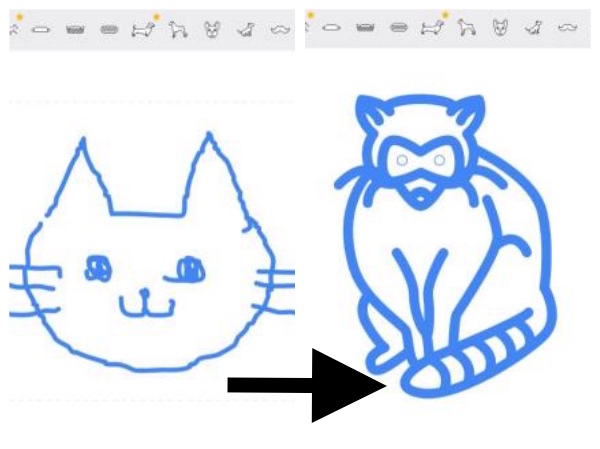 なぜだ】丁寧にネコの絵を描いたのに「アライグマ」だと思われた！ ヘタ絵をイラストに変換してくれる話題の「オートドロー」が無慈悲 | Pouch［ポーチ］