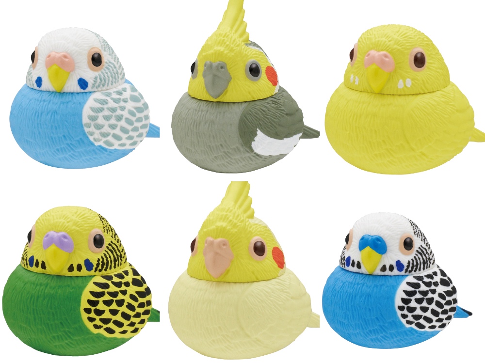 ふっくら福福インコ セキセイインコ2種 ガチャ　トレーディングフィギュア ふっくら福福インコ｜株式会社キタンクラブ ふっくら福福インコ