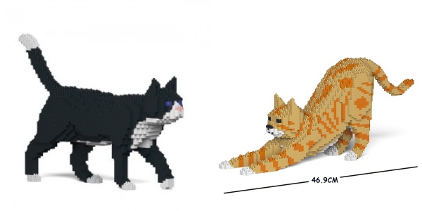 ちょっと ドット絵 っぽいけどかなりリアル 猫や犬モチーフのブロック彫刻を作れるおもちゃ Jekcaブロック Pouch ポーチ