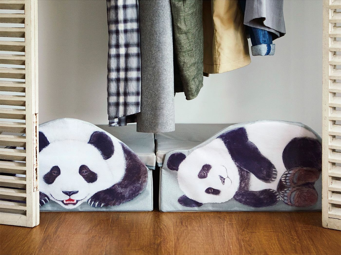 我が家でパンダ親子がこっそりかくれんぼ…「パンダの収納ボックス