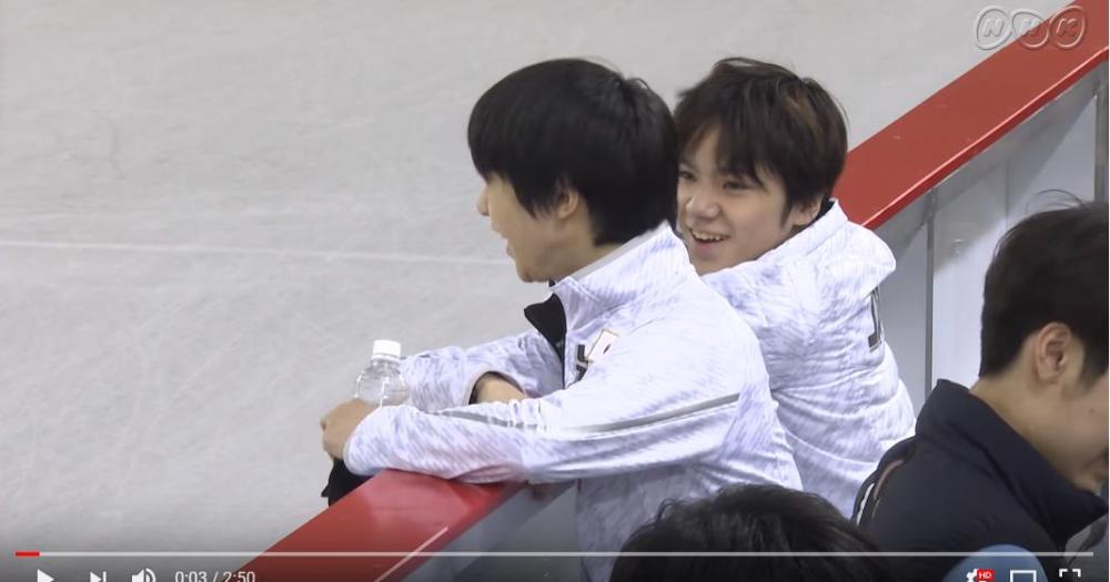 羽生結弦と宇野昌磨のオフショットが眼福すぎるう Nhkが公開したエキシビジョン練習動画が大人気です Pouch ポーチ