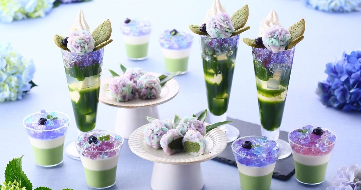 これのために京都まで行きたい アジサイを表現した 伊藤久右衛門 の和スイーツに心ときめかずにはいられません Pouch ポーチ