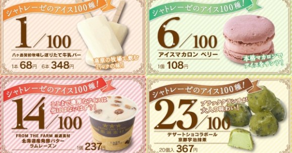 シャトレーゼ アイス