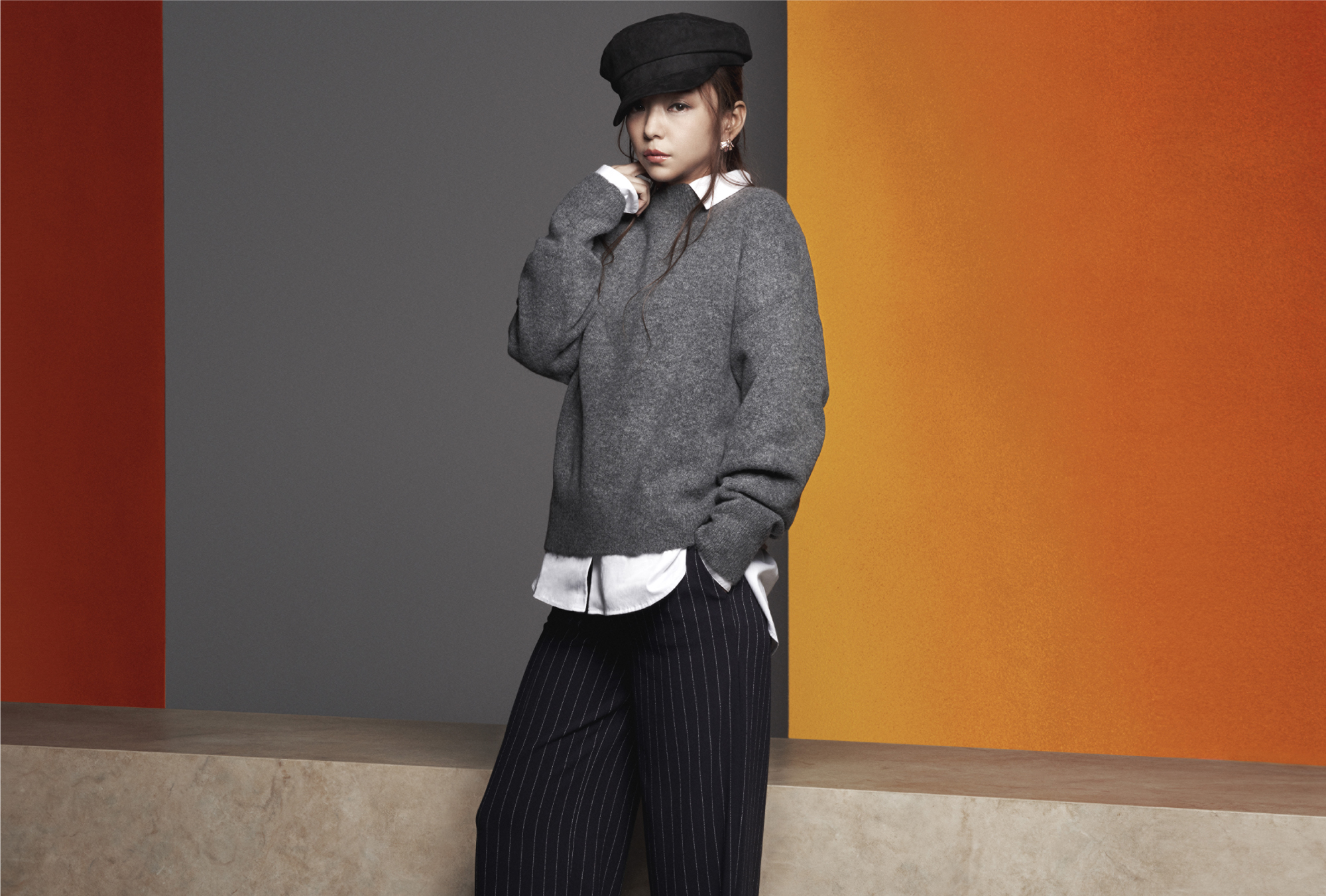 安室奈美恵 H&Mコラボ ストライプジャケット パンツ