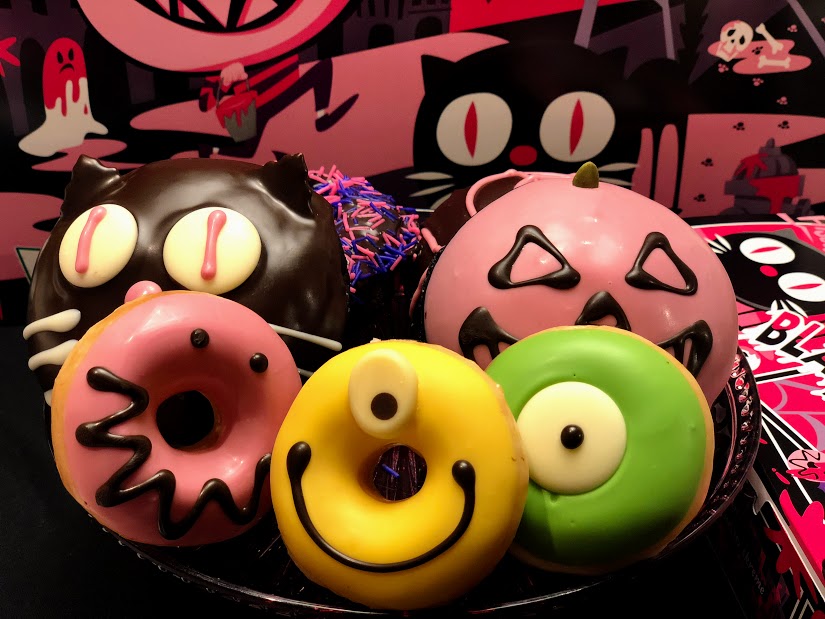 お化けドーナツ♡黒猫★ハロウィン ミスタードーナツ：黒猫、フランケン、デビルがモチーフ