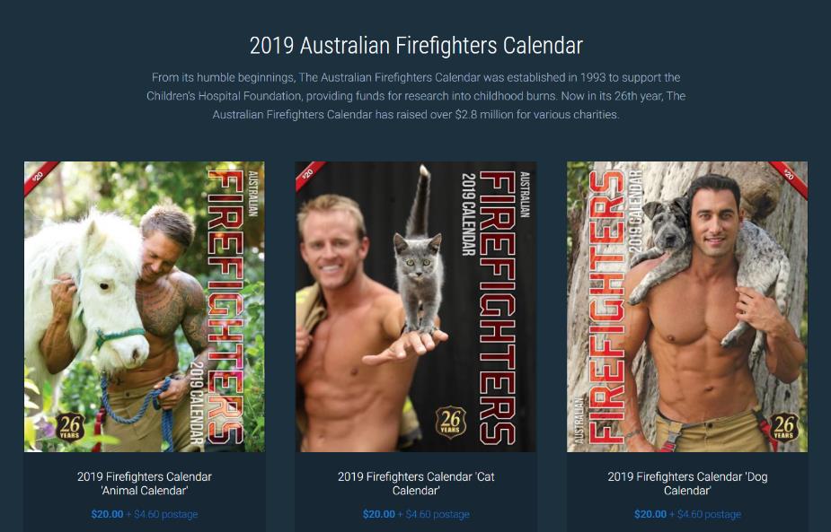 今年も イケメン消防士カレンダー の季節がやってきた マッチョ かわいい動物 シリーズのオーストラリア版はまさに眼福 Pouch ポーチ