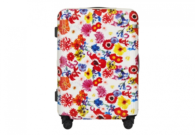 蜷川実花のブランドが手がけるスーツケースが華やか～！ 花咲き乱れる 