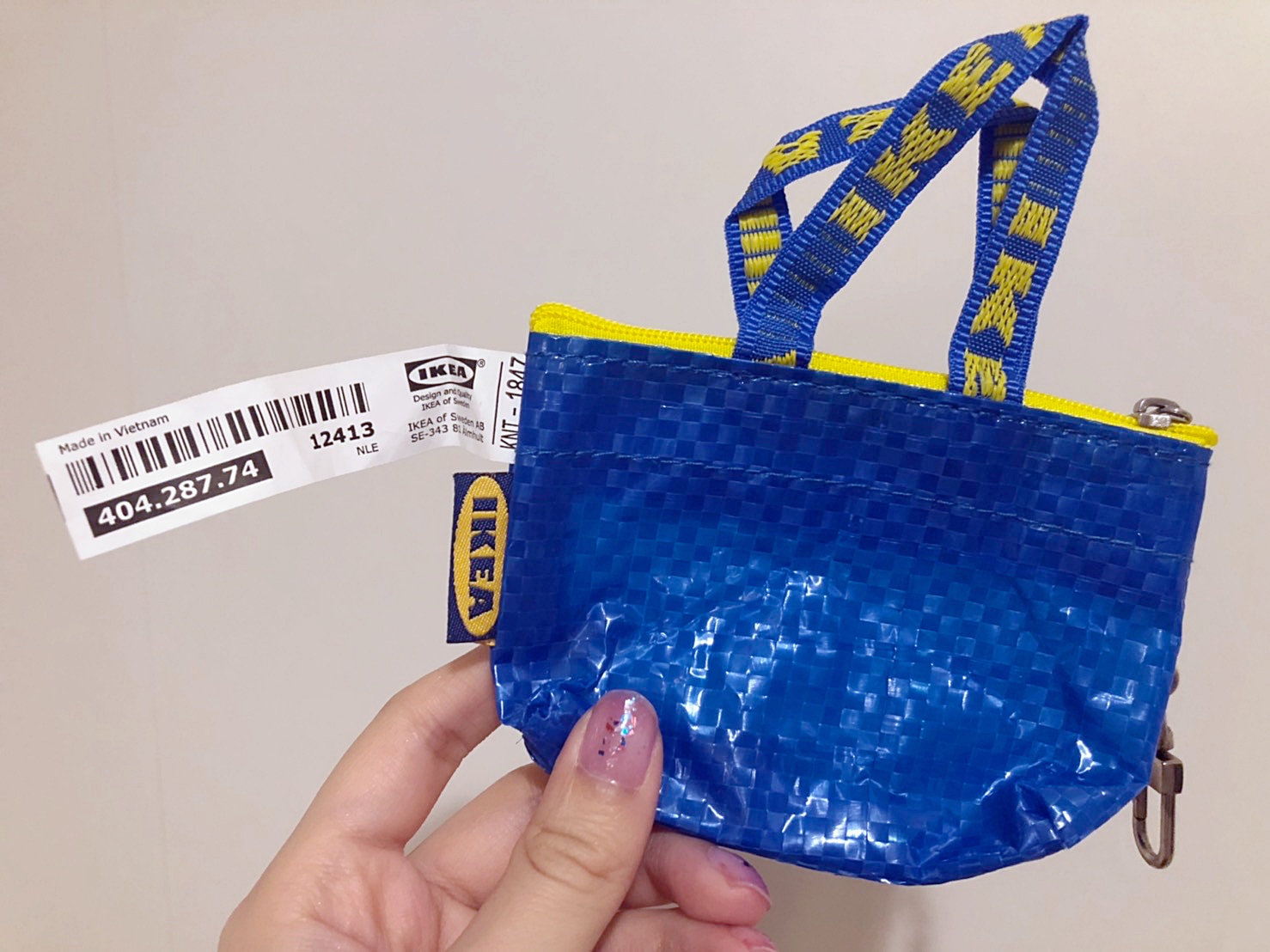 small blue 2 IKEA KNÖLIG Bag 