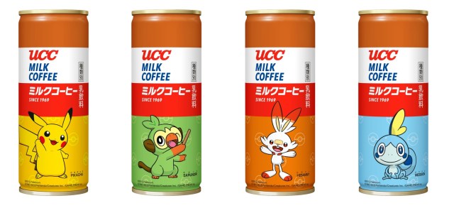 「UCC ミルクコーヒー」にポケモン缶が登場！ 定番のデザインにピカチュウや新キャラたちが描かれていて可愛い!!