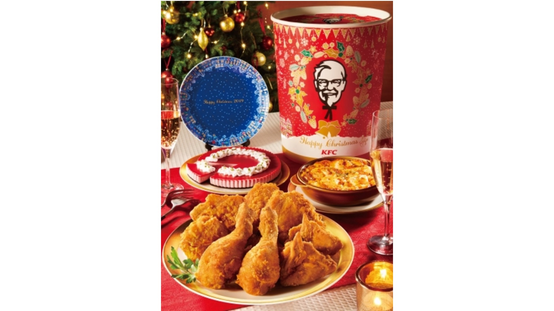 バーレル パーティー KFC クリスマス絵皿付き「パーティバーレル」など予約開始、“Xmas早割”も/日本ケンタッキー・フライド・チキン