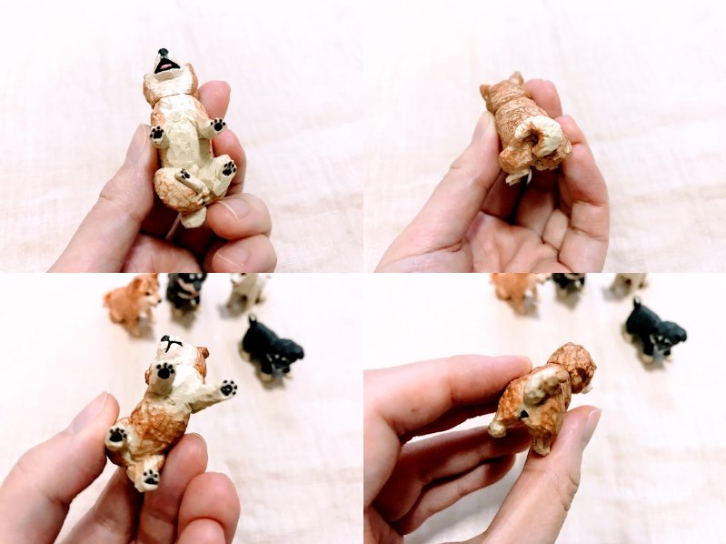 彫刻品みたいなカプセルトイ「犬の彫刻」の細やかなディテールに注目