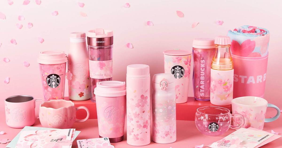 スタバから桜デザインの限定グッズが登場 繰り返し使えるリユーザブルカップは環境にもやさしくてオススメです Pouch ポーチ