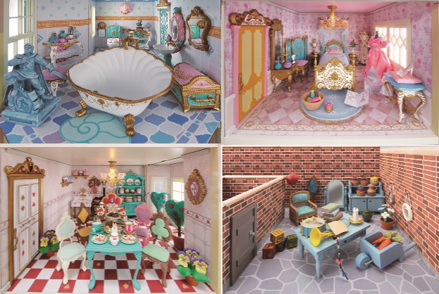 ディズニーの世界を忠実に再現した『週刊 ディズニー ドールハウス』が創刊♪ 家具や小物も凝っててとんでもなく素敵です