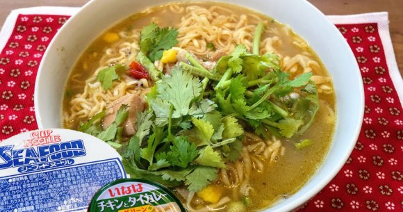 カップヌードル シーフードに缶詰「いなばのグリーンカレー」を足したら超絶品！ タイ料理屋で食べたような完成度で激ウマだよぉお