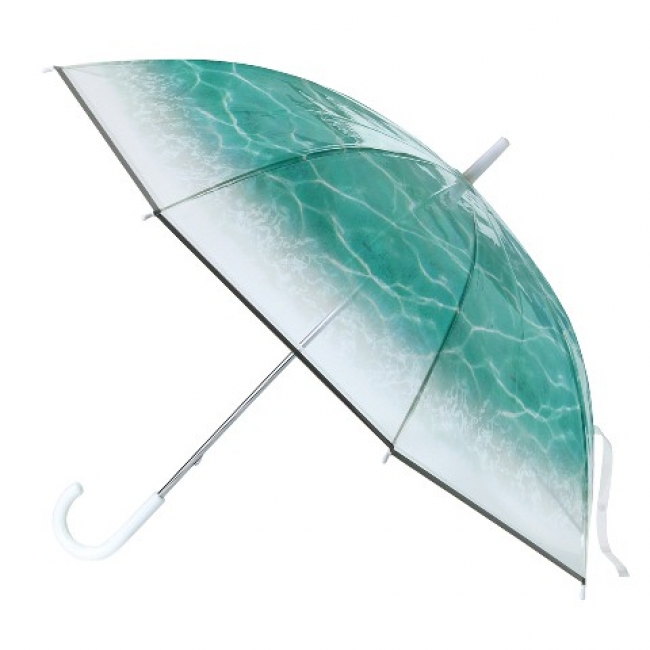 幻想的な水面を描いたビニール傘が美しい 傘を開くたび海中散歩している気分を味わえそうです Pouch ポーチ