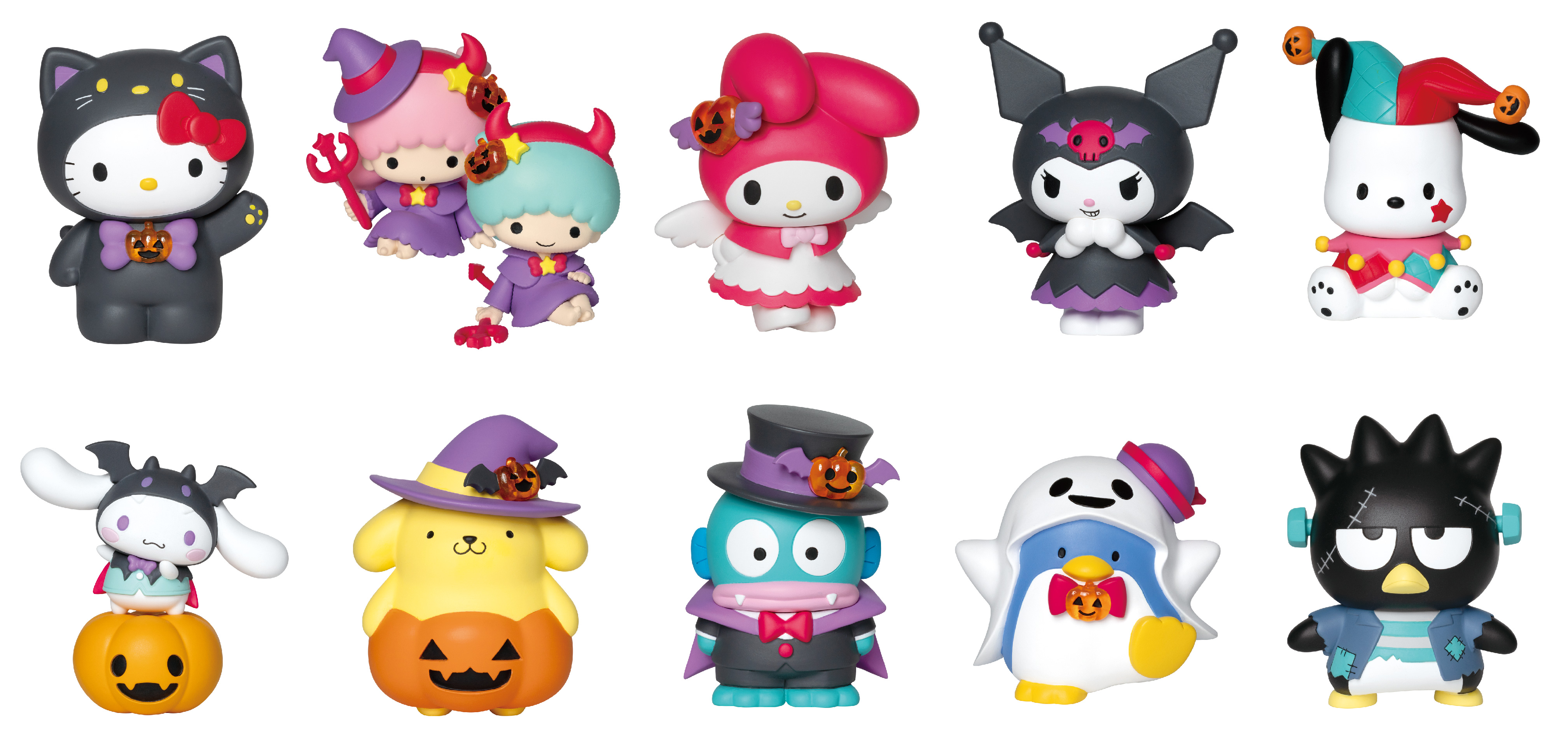 サンリオキャラたちがハロウィンのコスチューム姿に大変身！ Happyくじ「サンリオ ハロウィン」はフルコンプしたくなる可愛さ | Pouch［ポーチ］