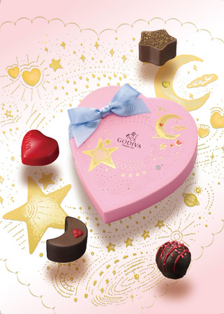 ゴディバのバレンタインチョコが乙女チックで可愛い～♡ 月・星