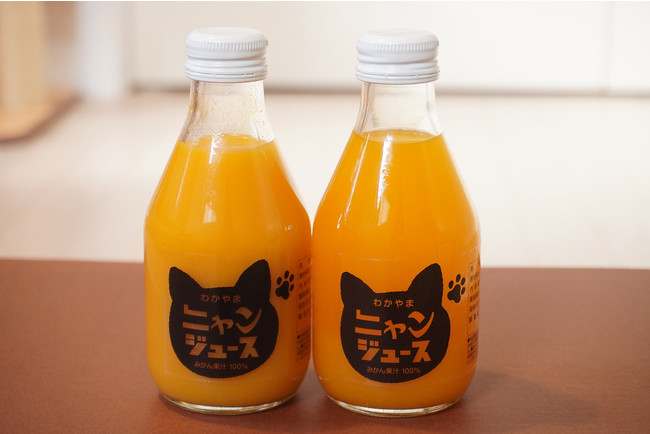 ジュースを飲むと猫ちゃんとフードロスを救える！ 和歌山みかんの