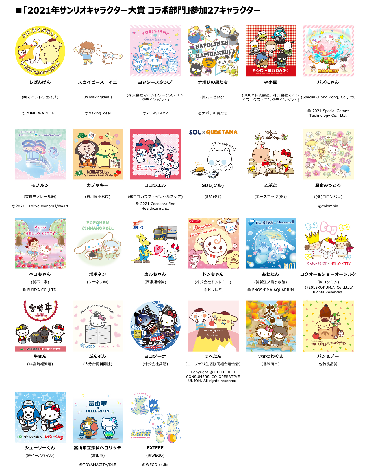 21年サンリオキャラクター大賞に参戦する全80キャラクターが決定 73年生まれの最古参キャラが久しぶりに参戦してるよ Pouch ポーチ