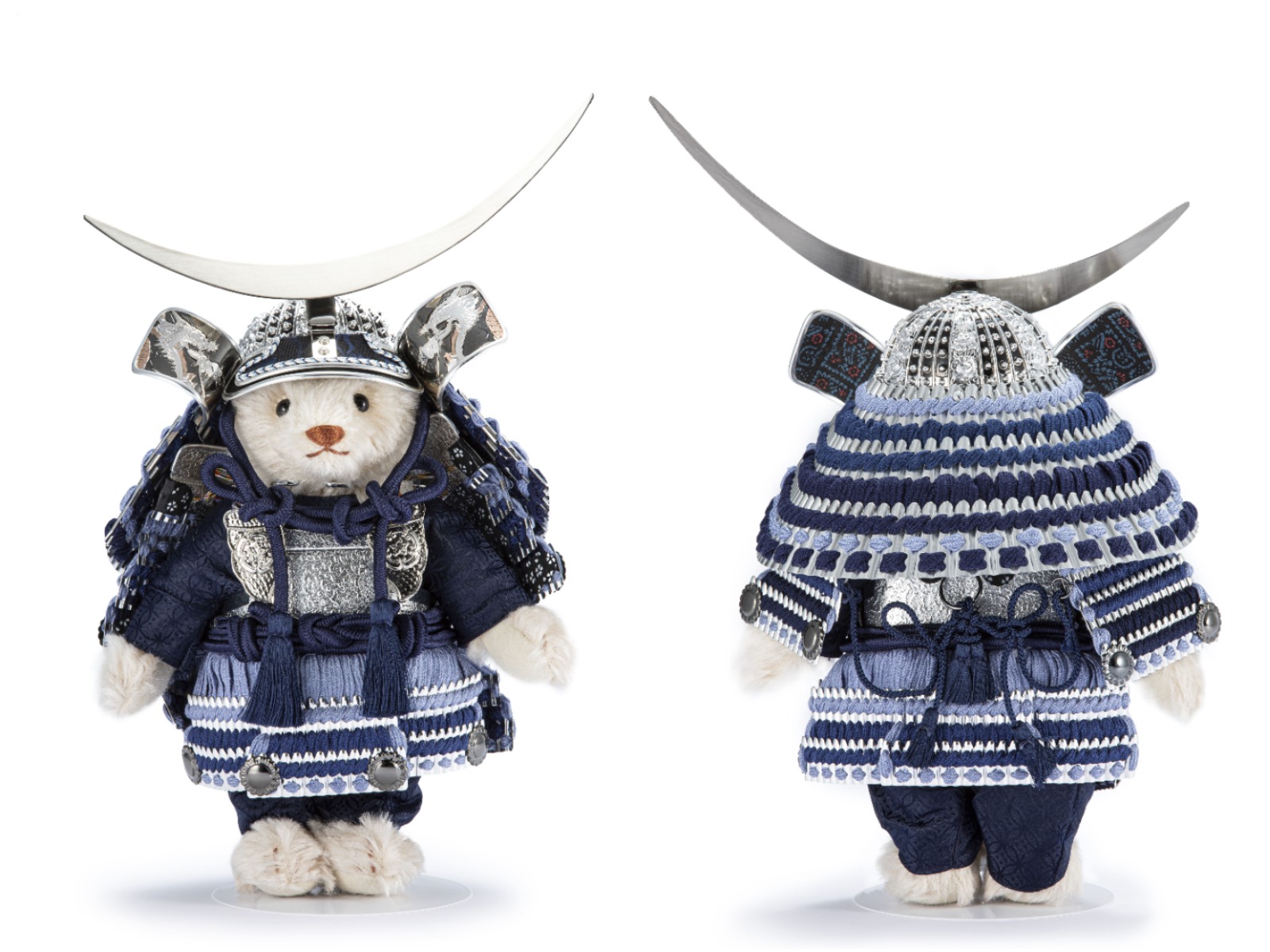 テディベアが鎧をまとった五月人形になったよぉ!! もふもふの可愛さと