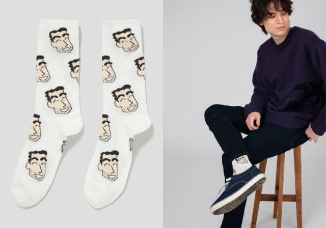 グラニフ×クレヨンしんちゃんがコラボ！ ひろし柄の靴下にアクション仮面がポケットに入ったTシャツなど絶妙なデザインです