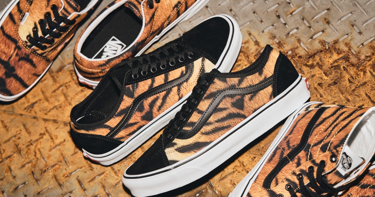 VANS寅年スニーカーが目を奪うほどの「トラ柄」！ 全部で3種類あって 