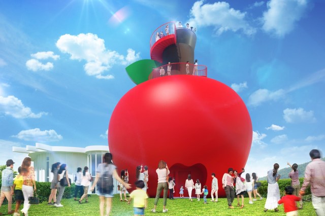 世界最大「ハローキティのりんごのおうち」が淡路島に爆誕！ 360度キティちゃんを楽しめます
