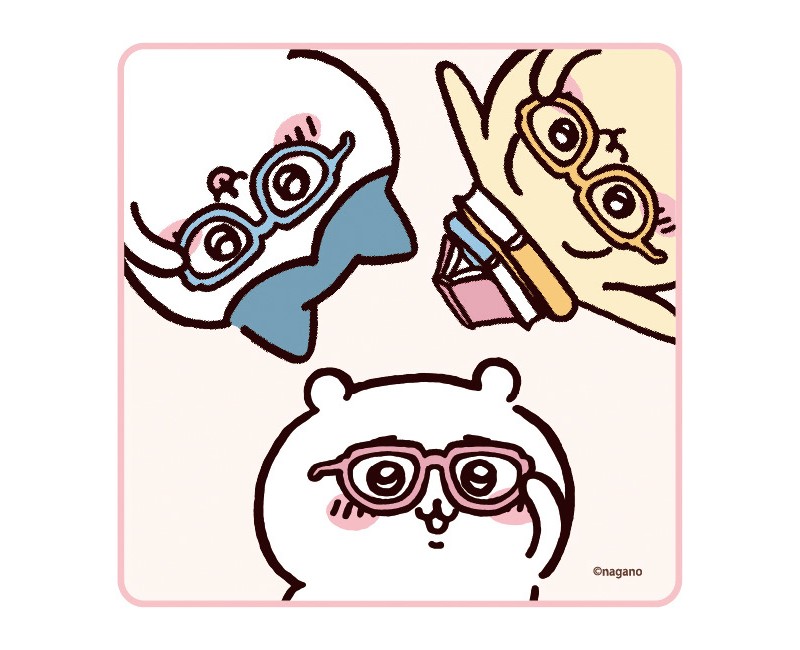 ちいかわ 書店 メガネ眼鏡ケース BOXロールステッカー ハチワレ うさぎ : ちいかわ メガネケース サングラスケース ちいかわ