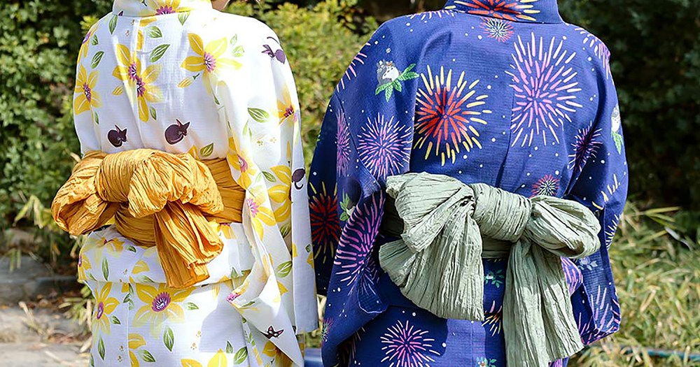 にこ様おまとめ となりのトトロ 浴衣＆帯 ふりふ浴衣 傘と紫陽花 