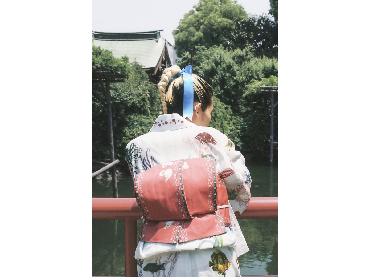 ナタリーレテ × kimono by nadeshiko お魚たちの浴衣 - hdcarcovers.co.uk