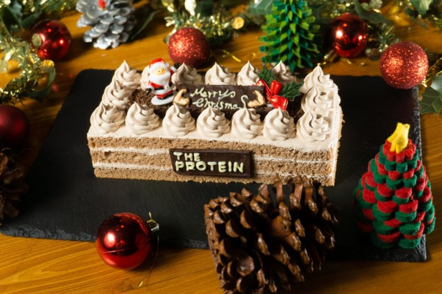 高たんぱくのプロテインケーキが当たるキャンペーンが実施中！ 見た目もしっかり可愛いクリスマスケーキです♪