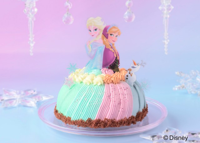 銀座コージーコーナーのひな祭りが本気だ❄️『アナと雪の女王』エルサ＆アナのドレス型立体ケーキが可愛すぎるよ