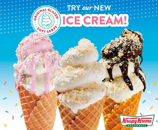 出会えたらキセキ🍦クリスピー・クリーム・ドーナツの定番商品「オリジナル・グレーズド」がソフトクリームになっちゃった！