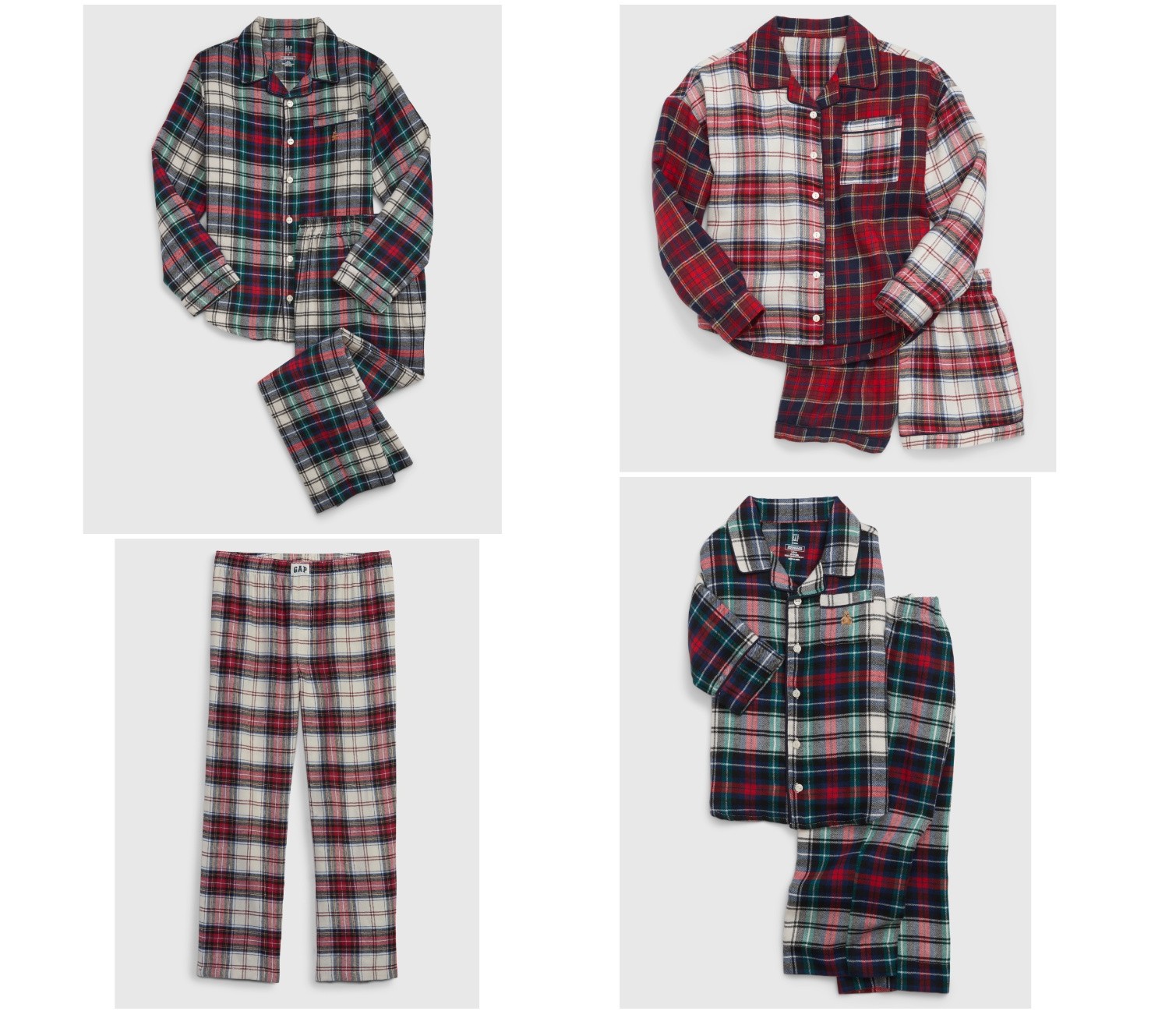 ホリデー気分を高める家族おそろパジャマはGapで❄️タータンチェック