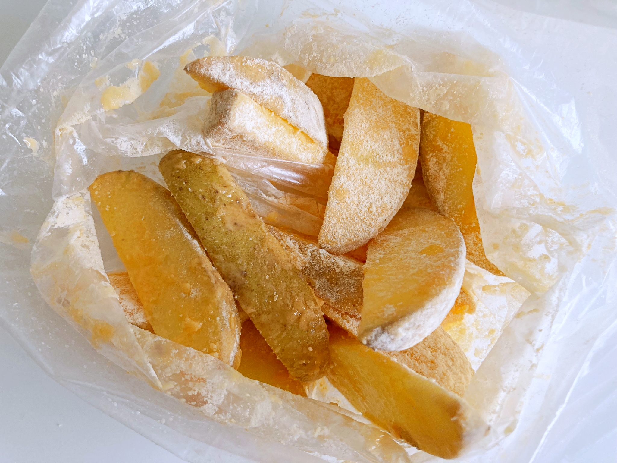 魔法の粉で作る“ハッピーポテト”🍟SHOWA「ハッピーターン味から揚げ粉