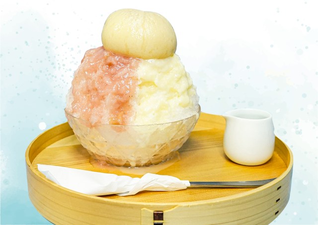 桃がドーン🍑2024年夏、かき氷専門店「しろいくも」が期間限定で大阪にオープンするよ〜！