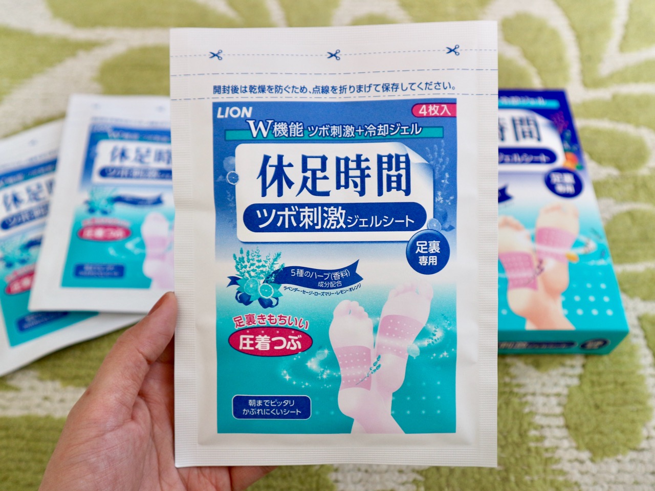 休足時間 ツボ刺激ジェルシート 4箱入